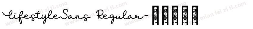 LifestyleSans Regular字体转换